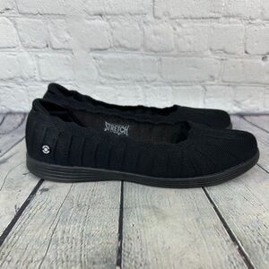 Skechers air cooled goga mat black flats size 8.5